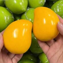 1pc Temperature-Sensitive Mango Building Block Handmade Ball DIY Realistic Fruit Stress Relief Toy - Multicolor - View 7