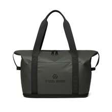 Large Capacity Tote Bag Commuter Women's Bag Top Grain Cowhide Leather Shoulder Crossbody Bag - Black - View 6