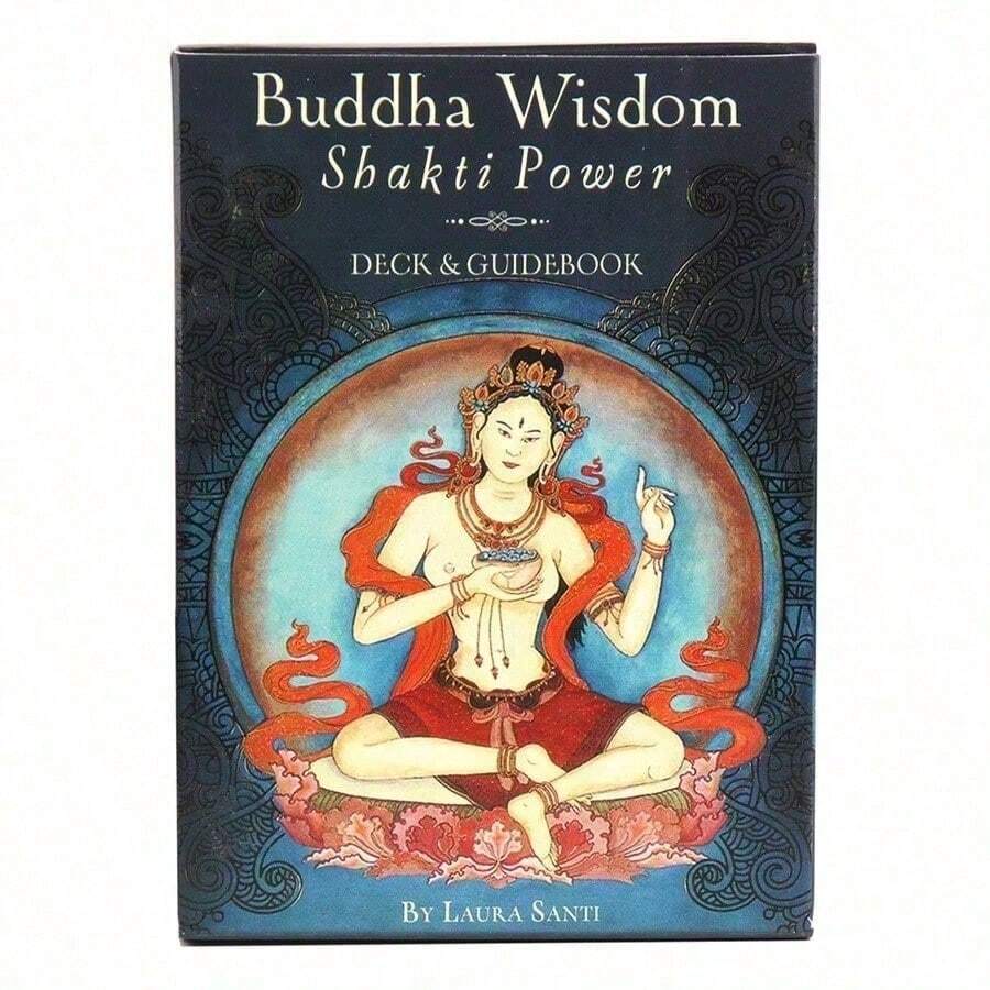 1pc Mysterious Tarot Cards Fortune Telling Game Cards Party Gathering Game Buddha Wisdom Shakti Power Oracle - Dark Green - View 1