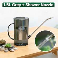 This 1L/1.5L Watering Can With Graduated Scale Is Made Of Transparent Plastic. It Is A Watering Tool With Precise Water Volume Control, Suitable For Outdoor Greenery, Office Potted Plants, And Various Gardening Enthusiasts. - Multicolor - View 13