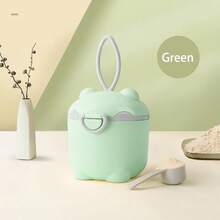 Cute Cartoon Portable Milk Powder Container With Spoon - Pink, Travel Formula Dispenser, Candy Fruit Snack Food Storage Box, Size L - Pink - View 14
