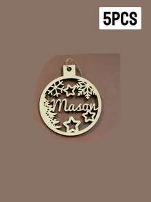 Custom Christmas Decorations With Name, Personalized Christmas Tree Decorations, Customized Christmas Ornaments, Back To School - Style a - View 23