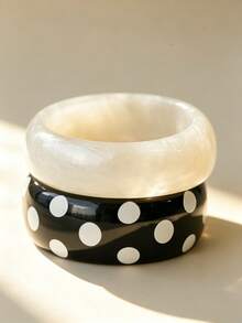 Conjunto de pulseras geométricas exageradas, uso diario, fiesta, vacaciones, accesorio de joyería versátil de estilo bohemio - Pulsera - Modelo premium - Ver 10