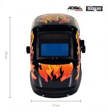 Careta De Soldar Uso Industrial Soldadura Electronica Diseño - Dragon Rojo - Ver 4