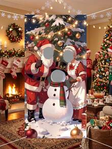 1件裝聖誕照片背景布 聖誕橫幅 聖誕拍照亭 Merry Christmas 派對拍照背景 聖誕裝飾 聖誕派對用品 2026聖誕裝飾 聖誕居家裝飾 2027新年裝飾 - 彩色 - 查看 5