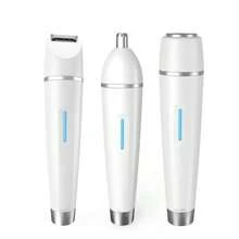 3合1可拆卸可替換刀片電動除毛器，女性用，Type-C快充，可水洗便攜無痛刮毛修剪器，適用於臉部、腋下、比基尼區、私密部位、腿部、鼻子、耳朵，全身毛髮修整工具 - 查看 12