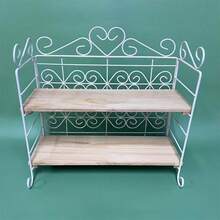 1 kệ để bàn 2 tầng bằng sắt rèn, kệ đứng đa năng, giá lưu trữ để bàn, kệ gia vị nhà bếp, giá đỡ tách trà và tách cà phê, kệ trang trí nhà cửa, dùng để đựng dụng cụ nhà bếp, mỹ phẩm, đồ ăn vặt, chậu cây và đồ dùng văn phòng - Xem 5