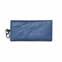 1PC Creative New 2-Layer PU Leather Tobacco Pouch, Smoking Accessories Storage Bag, Creative Wallet, Portable Tobacco Bag, Multiple Colors Available, Perfect Gift For Boyfriend! - Button-down Style - View 16