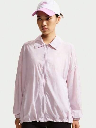 Nike Jaket Pelindung UV Wanita AS W NSW LTWT Tanpa Tudung IO1521-583