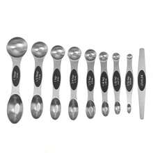 Black Stainless Steel Measuring Cups And Spoons Set (17-Piece) - Stackable Nesting Cups With Dual-Sided Spoons For Dry & Liquid Ingredients - Heavy Duty Kitchen Gadgets For Baking, Cooking & Coffee - Multicolor - View 3