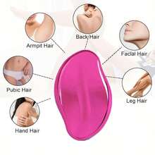 1pc Painless Nano Glass Hair Remover - Waterproof Reusable - Suitable For Men And Women, Sensitive Beige, Back, Arms, Legs, Underarms, Bikini Line, Dry And Wet Use, Exfoliation And Hair Removal, Easy To Clean, Durable Design, Handle, Smooth Even Surface, Painless Exfoliation, Suitable For Full Body Use, Hair Removal, Exfoliation, Hair Remover, Hair Remover, Skincare - Multicolor - View 3