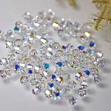 600PCS 4mm AB Faceted Beads, Colorful DIY Beads For Suncatcher Making, Jewelry, Bracelet, Necklace & Craft Projects - Colorful - View 4