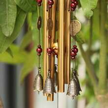 Vintage Style Hanging Decor Creative Home Decoration Bell Wind Chime, Suitable For Home Garden Yard Outdoor Hanging Decor - A - View 4