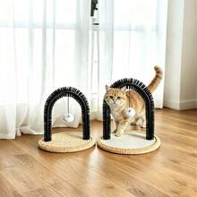 Irresistible Cat Grooming Brush & Itch Relief Toy - Cat Arch Self-Grooming Tool: Provide Massage & Grooming For Your Beloved Cat, A Must-Have For Pet Lovers! - Multicolor - View 7