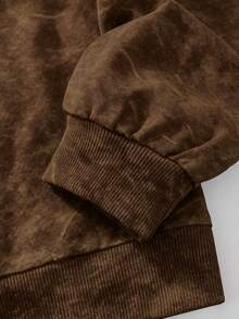 2pcs/Set Boys Outfit, Letter Print Crew Neck Sweatshirt With Pocket Casual Cargo Pants, New Autumn/Winter Comfortable Boys Set - Brown - View 10