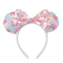 1pc Anime Cute Cartoon Themed Headband, Halloween Decoration, Christmas Decoration, Holiday Essential, Back To School Decoration, Amusement Park Decoration, With Cute Ear Design, Perfect For Cosplay, Shiny Party Essential, Suitable For Student Party, Costume Party, Cosplay, Theme Park And Travel, Perfect Gift For Birthday, Christmas, Anniversary And Holiday Gathering - Multi-color - View 6