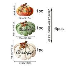 3/1pc Thanksgiving Pumpkin Yard Decor Sign, Thanksgiving Porch Decoration, Suitable For Home Lawn Pathway Front Door, Autumn Pumpkin Outdoor Decor, Thanksgiving Party Garden Lawn Patio Walkway Decoration - Multicolor - View 11