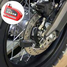 摩托车/自行车碟刹锁（带报警功能）、电动自行车防盗锁、骑行配件 - 多色 - 查看 7