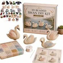 1 Set Exquisite DIY Animal Beaded Kit, Cute 3D Animal Beaded Handmade Set, Creative DIY Handmade Jewelry Art Craft Kit, Suitable For Adults, Applicable For Home Decor, Desktop Decor, Handmade Creation, Creative Handmade Gifts And Seasonal Display - Multiple Styles - View 8