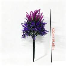 2pcs Purple Outdoor Artificial Lavender With Stand - UV Resistant Faux Plants, Suitable For Indoor/Outdoor, Living Room Decor, Garden/Front Door Decor, Wedding, Party, Home Decor, Office And Anniversary, Durable Plastic Plants, Autumn Wreath Decor, Thanksgiving, Valentine's Day And Christmas Decor, Outdoor Winter Decor, Container Not Included - Violet Purple - View 8