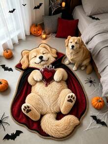 1pc Golden Retriever Puppy Rug, Living Room Carpet, Mat, Graduation Gift, Bathroom Rug, Washable - Golden Retriever - View 3