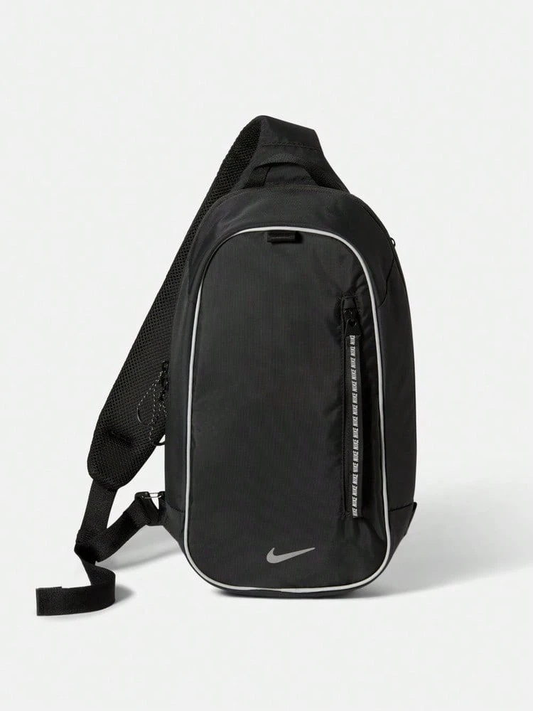 Nike Unisex NK NSW COMMUTE SLING - REFLCTV Outdoor Sports Crossbody Bag IQ1285-010 - Black - View 1