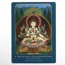 1pc Mysterious Tarot Cards Fortune Telling Game Cards Party Gathering Game Buddha Wisdom Shakti Power Oracle - Dark Green - View 6