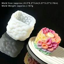 Square Floral Silicone Mold Hydrangea Daffodil Peony Resin Plaster Car Aromatherapy Candle Ornament - H651-2 Daffodil Mold - View 6