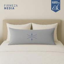 ALVANA Almohada Corporal Cojín de Cuerpo Completo Almohada Larga Transpirable Relleno Down Alternative - Gris - Ver 5
