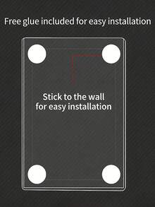 2/5pcs (With Adhesive) Hollow Transparent Acrylic Schedule Planner Display Stand & To-Do List Frame, A4 Reusable Dry-Erase Chore Chart Holder, Aesthetic Desktop Decor For Room Decoration And School Locker Storage - Multiple Specifications - View 5