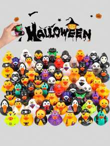Halloween Cute Duck Decorative Ornament, Holiday Party Decoration, Car Dashboard Ornament, Office Desk Ornament, Halloween Gift (Random Style) - Multicolor - View 1