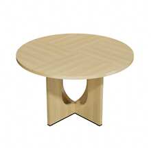 Round Dining Table - 120 X 120 Cm, Scandinavian Style - 橡木 - 查看 9