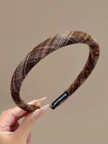 3pcs/1pc Women's College Style Textured Headband, Vintage Elegant Fabric Headband For Face Washing, Versatile Hair Accessory For Daily Wear, High Cranial Top Hair Accessory, Suitable For Daily, Casual, Party, Beach, Vacation, Hairstyle Design, Face Washing/Hair Washing, Makeup, Clothing Accessory, Spring Headband, Summer Headband, Autumn Headband, Winter Headband, Back To School, School - Multicolor - View 5