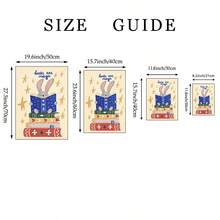 1件「Books Are Magic」可愛兔子帆布海報牆飾，勵志閱讀繪畫，兒童房/遊戲室裝飾，無框/有框/木製掛飾 - 彩色 - 查看 8