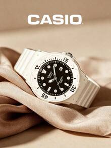 CASIO Ladies Black Resin Strap Quartz Watch, 100m Water Resistant, With Date Display And Rotating Bezel LRW-200H-1E - Black - View 1