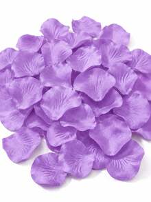 100/300pcs Purple Silk Rose Petals, For Proposal, Valentine's Day Confession, Wedding Love Decoration, Romantic Party Valentine's Day Gift - Purple - View 5