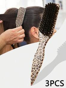 Sharp Tailed Beard Brush,Men's Vintage Oil Head Styling Brush,Slick Back For Sleek Ponytail Bun & Smoothing Baby Hairs,Edge Control,Sectioning,Parting - Multicolor - View 26