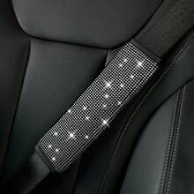 女士水鑽閃亮汽車安全帶套，水晶裝飾，四季通用 - A - 查看 13