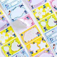 40pcs Stitch Sticky Notes Box, Creative DIY Pull-Out Design, Suitable For School And Office Supplies, Back To School Gift, Disney Merchandise, Must-Have For Baby Fans - Multicolor - View 3