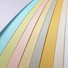 A4 Pearl Paper, 60/50 Sheets Printable Glitter Paper, 120gsm, Single-Sided, Suitable For DIY Crafts, Invitations, Greeting Cards, Scrapbooking, Manual Embossing Machine, Badge Backing Paper - 1 Set - View 5