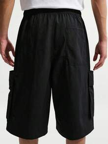 Nike Men's AS M NK CLUB OS CARGO SHORT Sports Woven Shorts IF8543-010 - Black - View 2