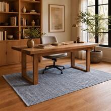 KIWI MOBLEKIT | Baumwollteppich 120 x 170 cm, Grau mit geometrischem Muster, Wohn- und Schlafzimmerteppich, weicher Stoff aus 100 % Baumwolle, OEKO-TEX Standard 100 zertifiziert, nordischer Stil - Gray op2 - Übersicht 5