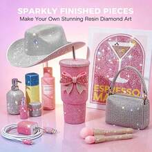 24000 Pcs Jelly Resin Rhinestones,30 Colors Flatback Gems For Bedazzling With Tweezers And Pickup Pen,Multicolor Badazzle Kit With 4Pcs B7000 Jewelry Glue For Jewelry Accessories,Clothing Embellishments,Fabrics,Phone Cases,DIY Crafts Supplies - A - View 3