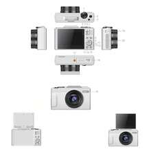 True 4K 數位相機 64MP 插值 13MP 實際像素,180° 可翻轉螢幕,16倍數位變焦 防震 Vlog 相機,附補光燈、人臉偵測與美顏功能 - 1200mAh 電池 - 查看 9