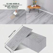 16/32pcs 15x45cm SXP Wood Grain Strip Self-Adhesive Floor Stickers, Free DIY, Peel And Stick, Self-Adhesive Wall And Floor Stickers, Suitable For Living Room, Bedroom, Office And Other Indoor Spaces - A - View 2