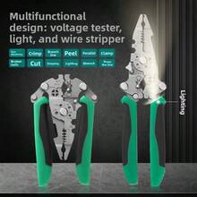 Multi-Function Wire Stripper Pliers, New Model Electrician Pliers For Splitting, Stripping, Wrapping, Crimping And Cutting, Industrial Universal Wire Cutter - Multi-functional Wire Strippers - View 12