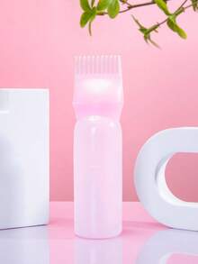 CTZIHGAO 1/2/3Pcs Applicator Comb And Spray Shampoo Bottle, Convenient And Quick Application, Precise Scalp Massage, Specially Designed For Hair Essence, Professional Hair Care Set, Includes Root Comb, Oil Applicator, Dye Shampoo Bottle And Soft Scalp Massage Comb, Essential Home Root Comb Applicator And Brush, Ideal Choice For Back To School Season - Pink - View 7