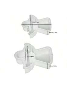 1PC/2PCS DIY Crystal Resin Ornament Angel Mold Aromatherapy Plaster Candle Heart Angel Silicone Mold - White - View 10