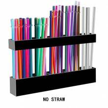 Reusable Straw Holder, Kitchen Countertop Storage Rack With Strong Double-Sided Tape, Suitable For Countertops, Cabinets - View 12