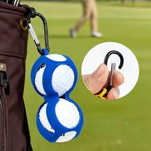New Golf Silicone Ball Holder, Portable Golf Accessory, Mini Version, Holds 2 Balls - Multicolor - View 4